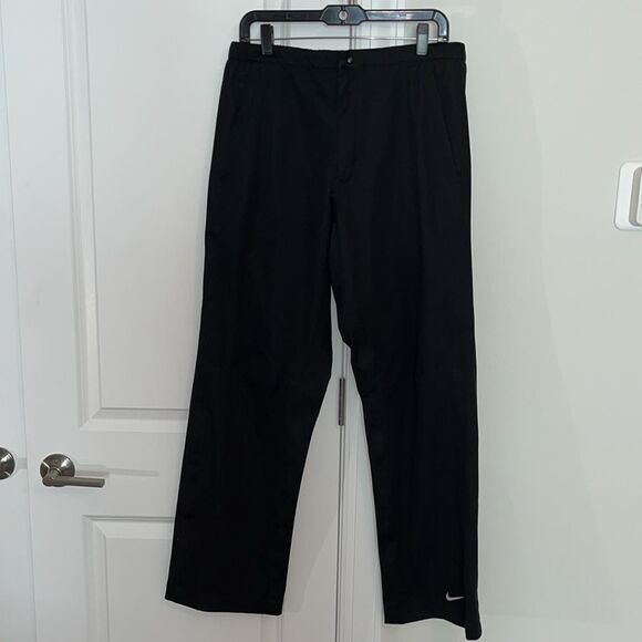 Nike 4 pocket Storm-Fit waterproof pullover Black Elastic Waist Rain Pants M - Picture 7 of 10